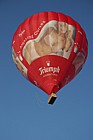 Amazing curves Triumph International underwear red hot air balloon with huge image on the side showing model in underwear