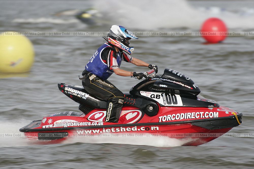 Ria Pickard Jet-ski runabout racing Willan Lake Milton Keynes, water spray and water sports