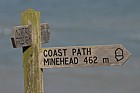 Coastal path sign at Start point