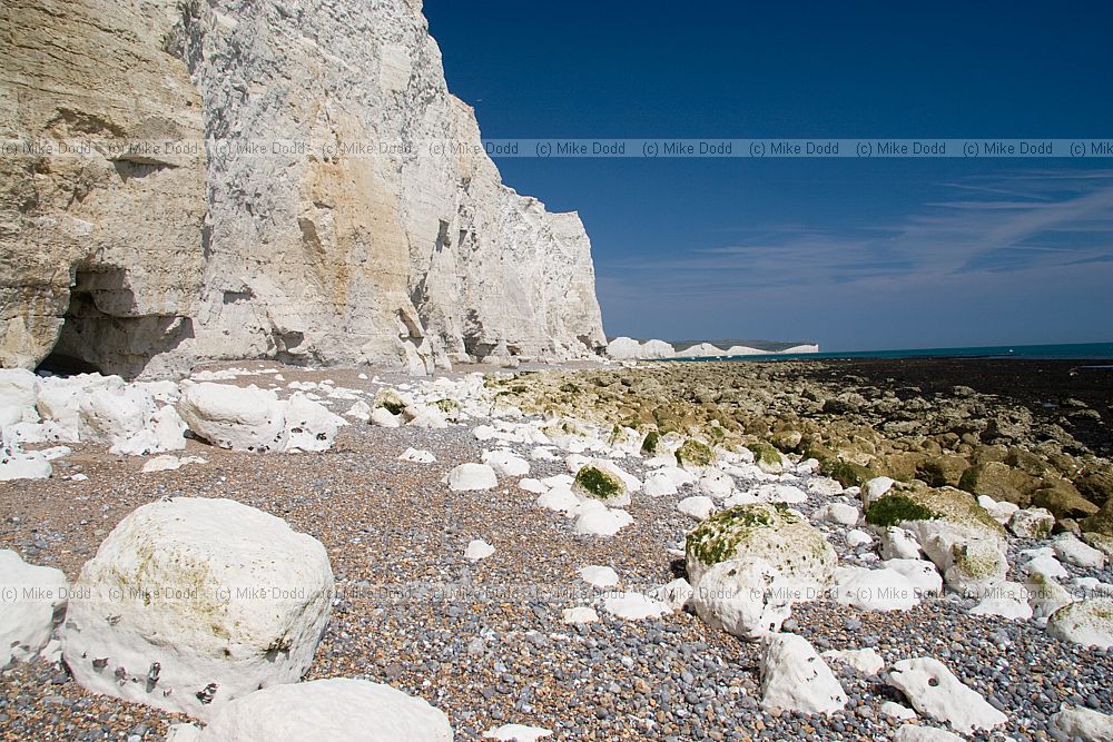 Chalk cliffs seven sisters and cuckmere haven