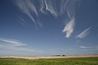 Cirrus clouds over Cley marshes