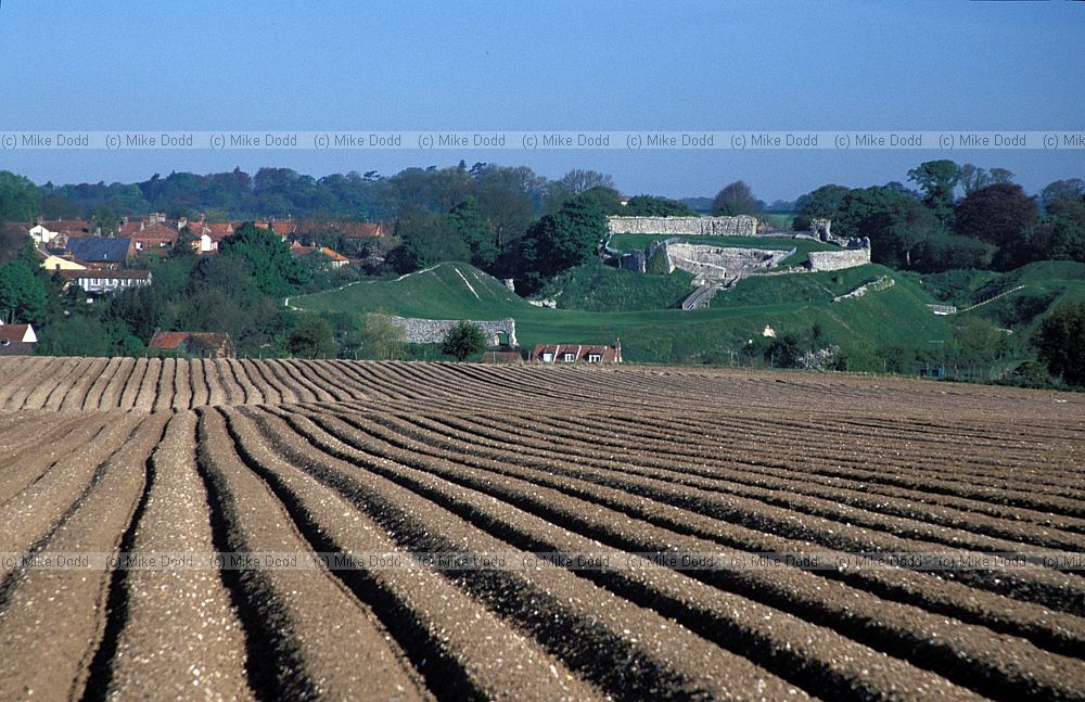 Furrows in soil.  Farmland, Casle Acre, Norfolk