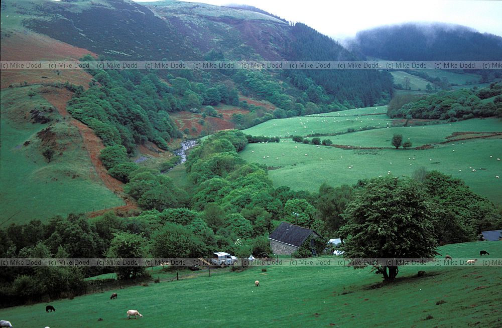 Farmland near Devils bridge, Wales