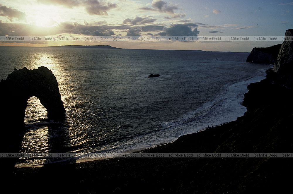 Lulworth cove sunset durdle door
