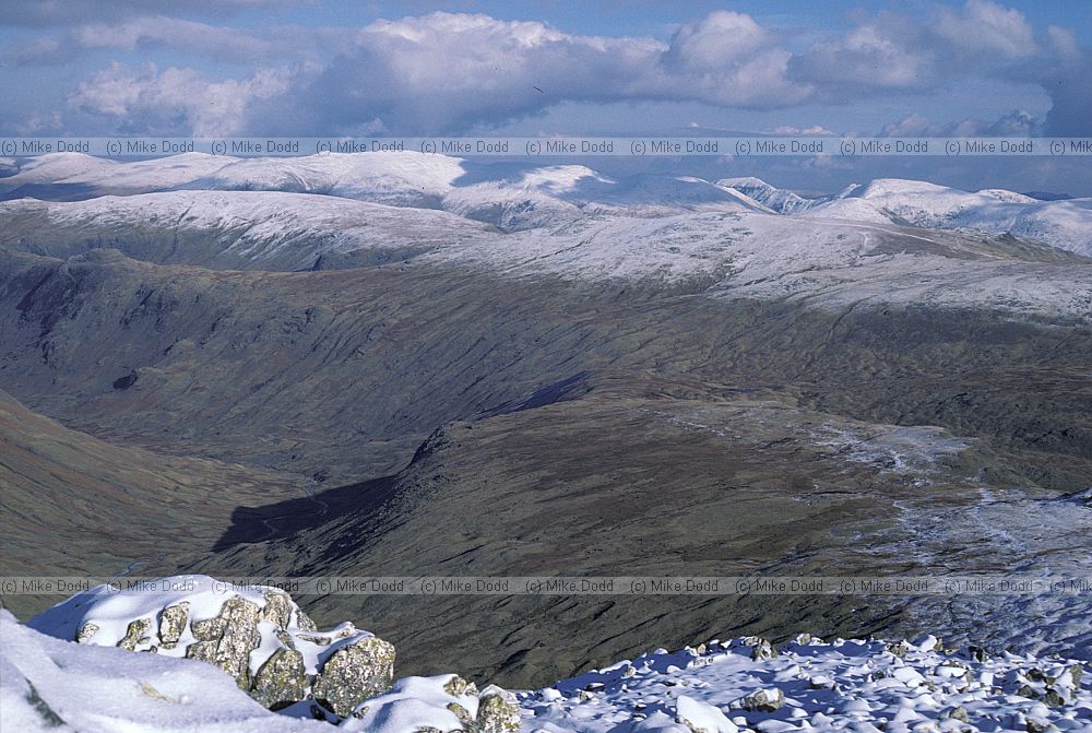 Near Langdale Lake District with snow