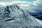 Snow covered mountain Beinn Achaladair, Scotland