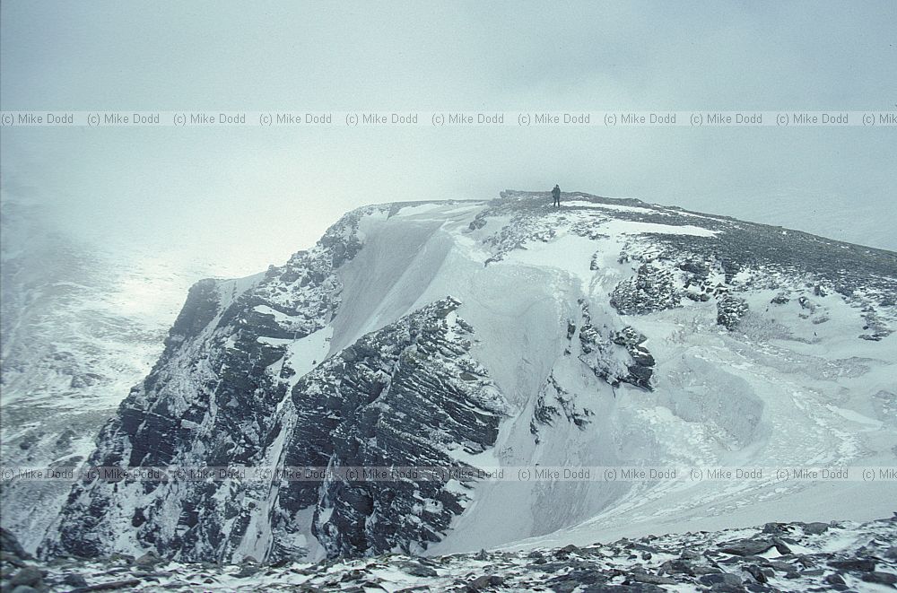 Beinn Achaladair near Bridge of Orchy with snow