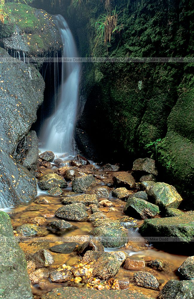 Burn O'Vat waterfall Deeside 1992, Scotland