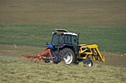Hay turning with tractor, Sussex