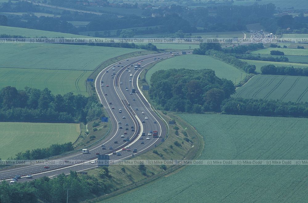 M40 motorway, north of Aston Rowant, Oxfordshire