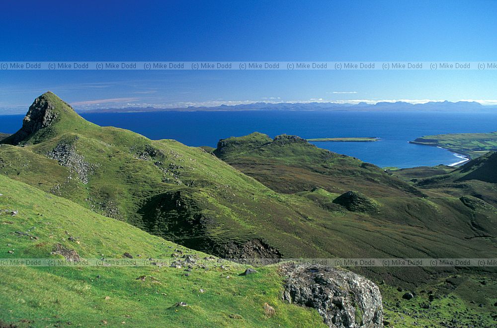 View north east from Quirang, Skye, Scotland