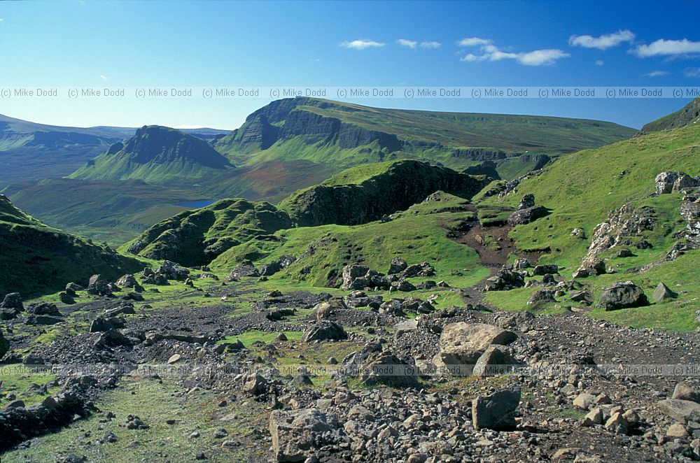 view south from Quirang, Skye, Scotland