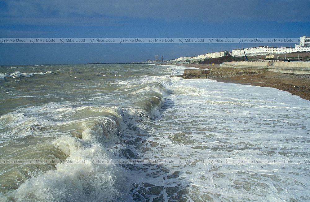 Waves on stormy sea, Brighton, Sussex