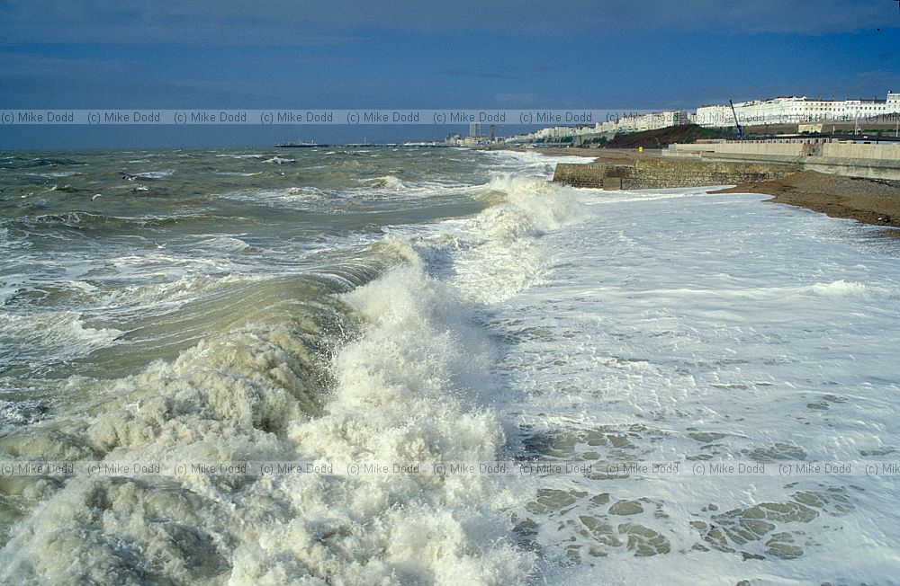 Waves on stormy sea, Brighton, Sussex