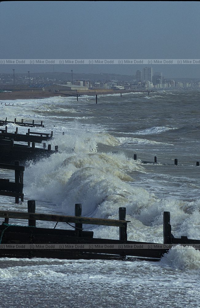 Waves groynes, Shoreham, Sussex