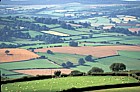 Farmland patchwork Brecon, Wales