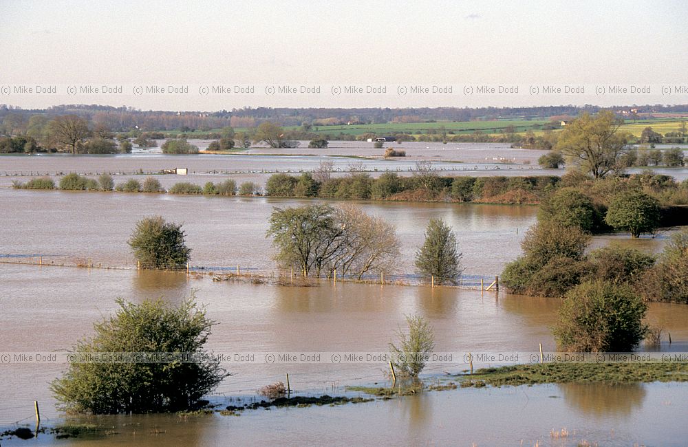Flooded farmland Olney, Buckinghamshire