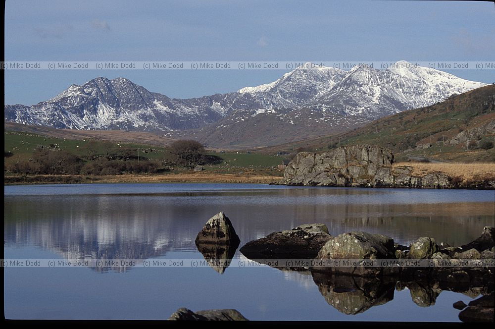 Snowdon horseshoe, Llynnau Mymbyr, Snowdonia, Wales
