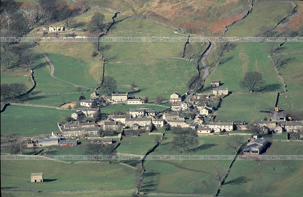 Fields farms and villages Swaledale