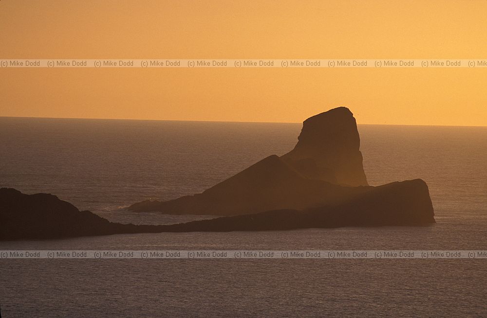 Sunset Worms head, Wales