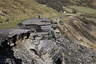 Mam Tor landslide A625 fallen apart