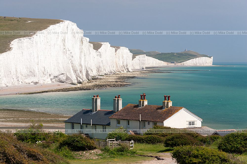 Chalk cliffs seven sisters and cuckmere haven