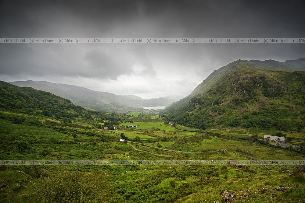 Nantgwynant valley and rain