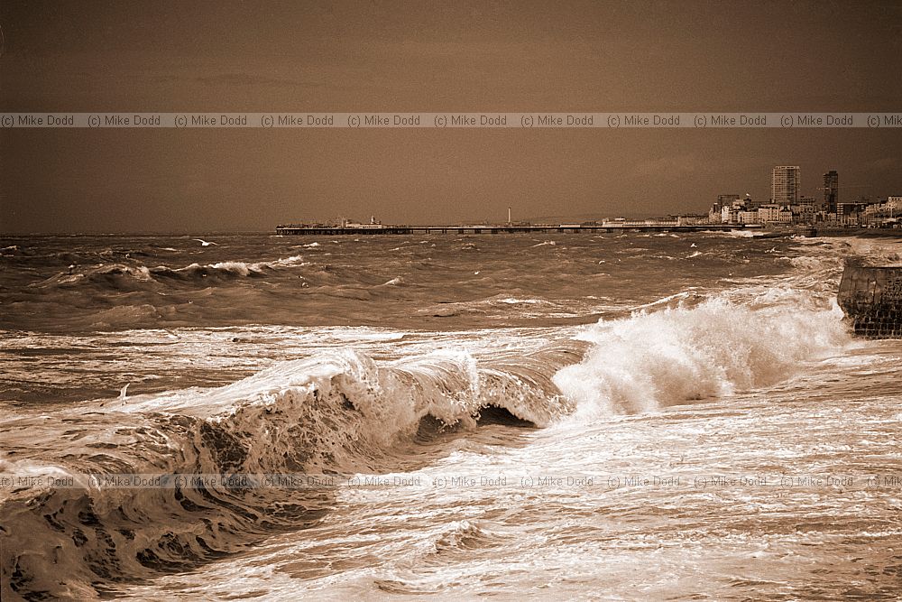 Stormy sea, Brighton