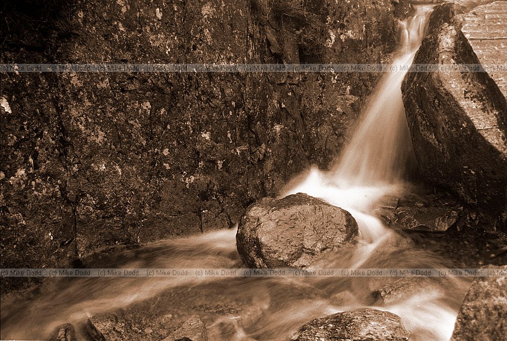 Rock in stream, Lake District