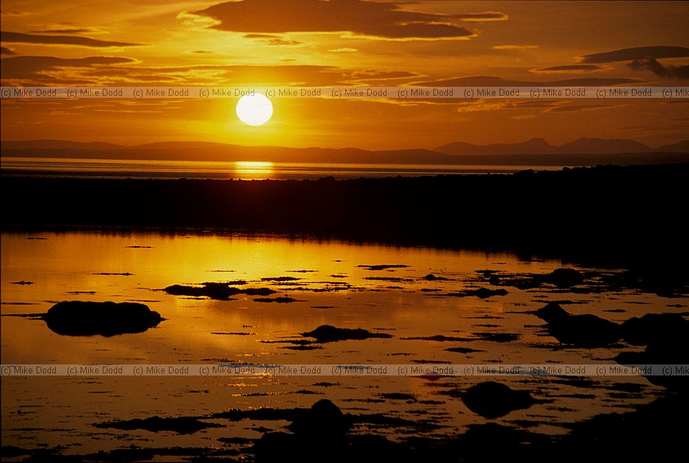 sunset Galway bay
