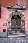 Ancient door Cesky Krumlov