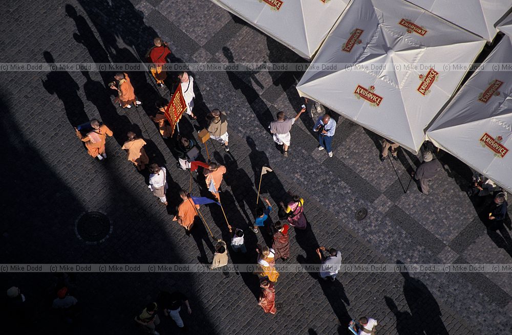 Hare Krishna troop Prague
