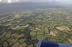 Countryside from plane, near Gatwick