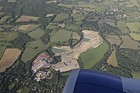 Countryside from plane, near Gatwick