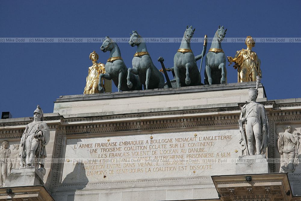 Arc de Triomphe du carousel Louvre Paris