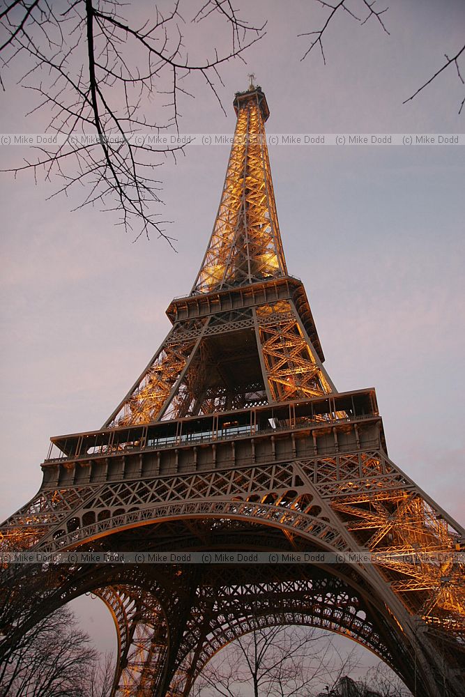 Eiffel tower Paris at night