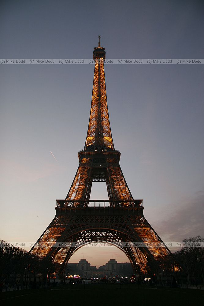 Eiffel tower Paris at night