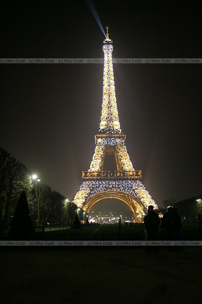 Eiffel tower Paris at night