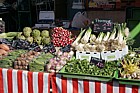 Fruit and vegetables in market Dijon