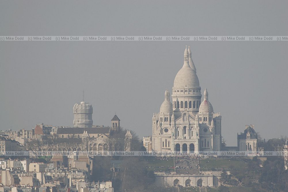 Basilique du Sacre Coeur from Notre Dame Paris