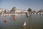 model sailboats on pond Jardin des Tuileries Paris