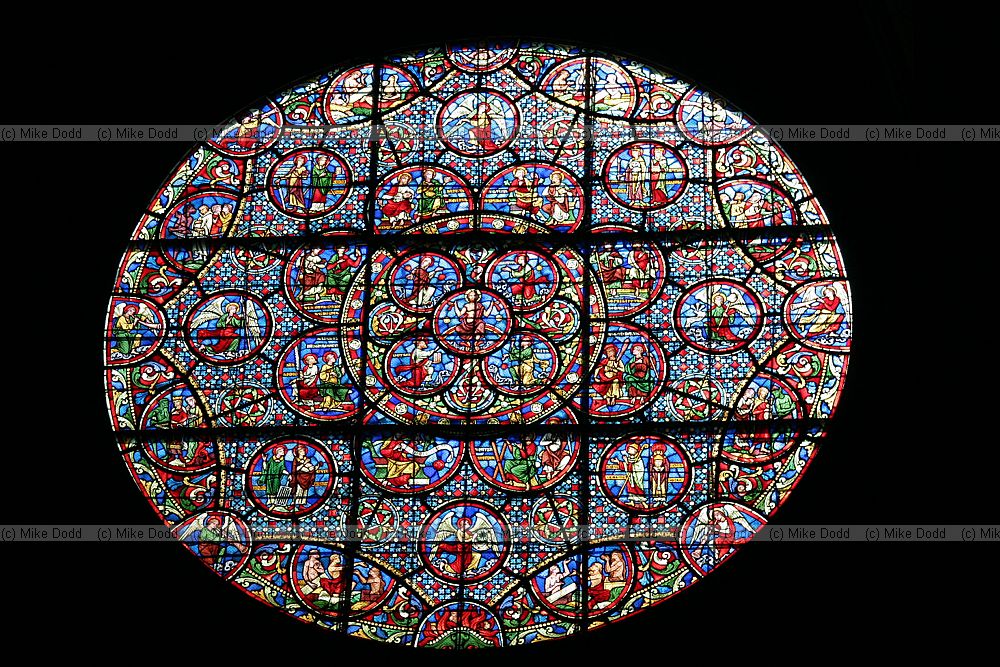 Stained glass window Eglise Notre-Dame Dijon