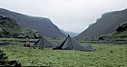 Tents, rain Eldgja