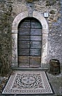 Door and mosaic Roccalberti