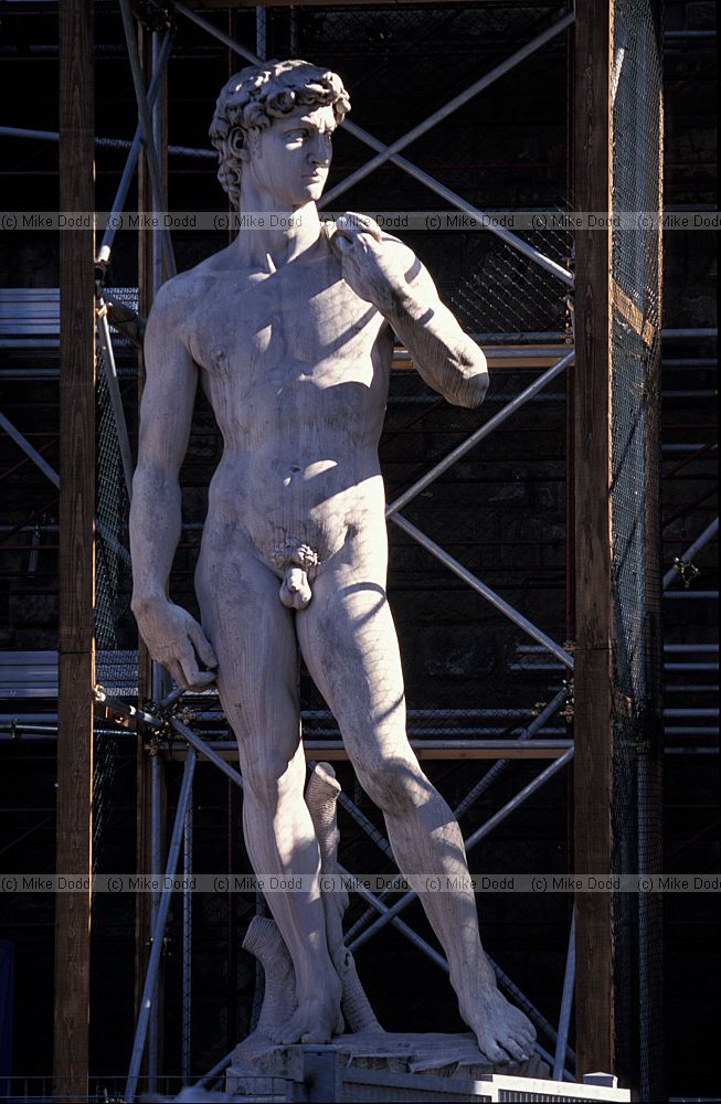 David sculpture outside museum Firenze Florence
