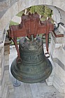 Bell at the top of the leaning tower of Pisa