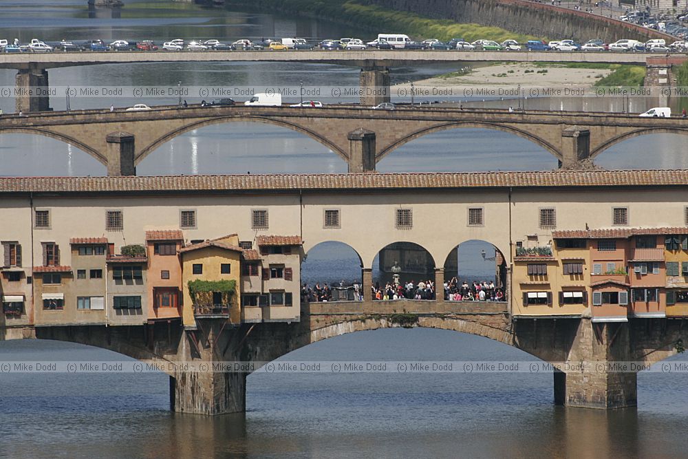 Ponte Vecchio and river Arno Florence Firenze