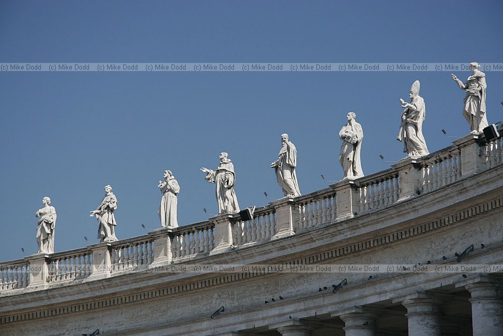 Statues Piazza San Pietro Vatican Rome