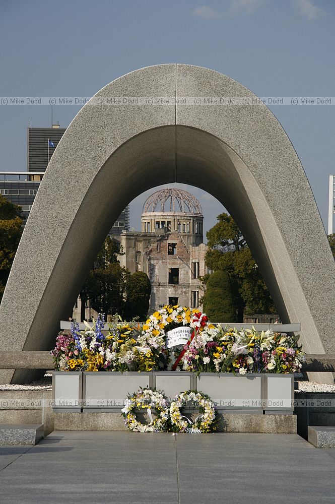 A-bomb dome and peace memorial park