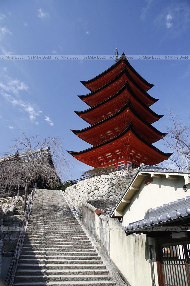 5-storied pagoda Miyajima Japan